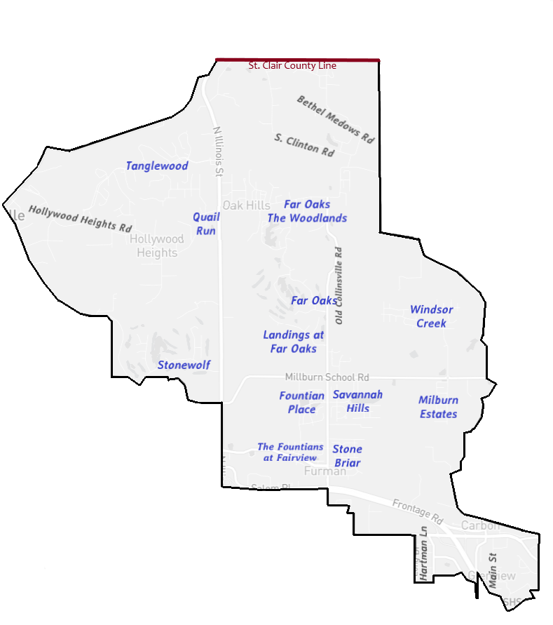 District 2 map with subdivision names